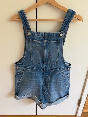 Madewell Denim Short Overalls